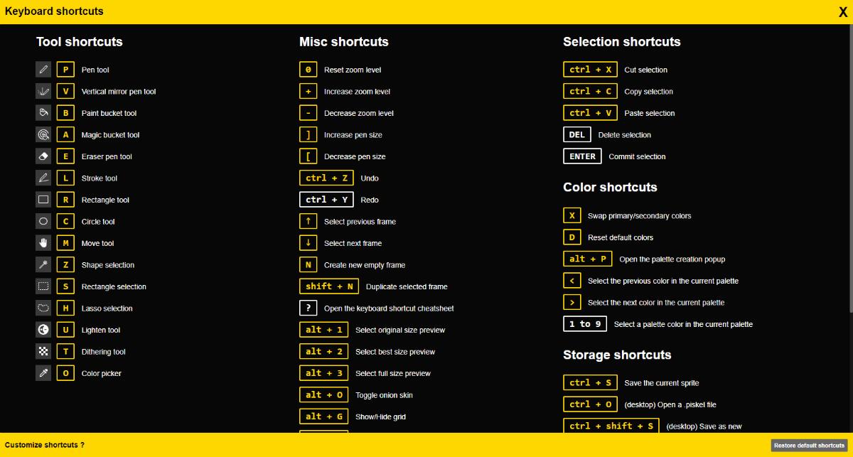 How to Undo In Piskel